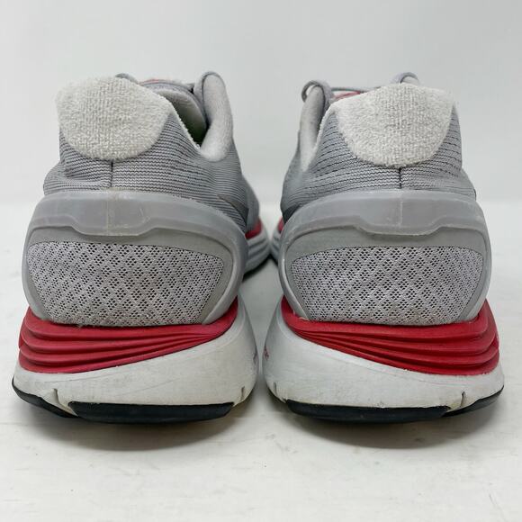 Nike Lunarglide 4 Lunarlon Grey Red Running Shoes Mens Size 13 - Picture 7 of 12